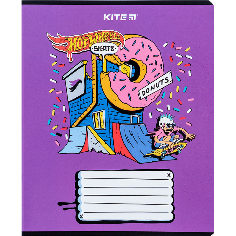 Зошит шкільний Kite Hot Wheels HW24-237, 18 аркушів, лінія