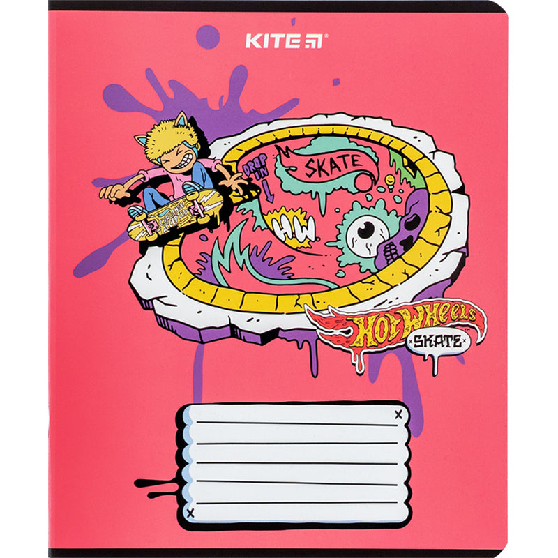 Зошит шкільний Kite Hot Wheels HW24-237, 18 аркушів, лінія