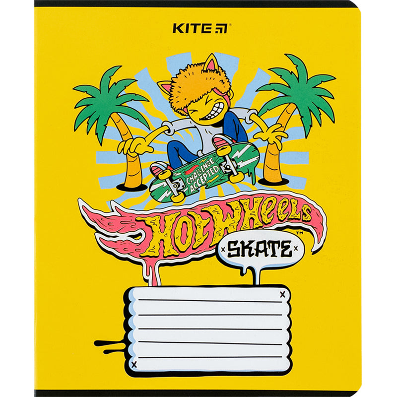 Зошит шкільний Kite Hot Wheels HW24-237, 18 аркушів, лінія