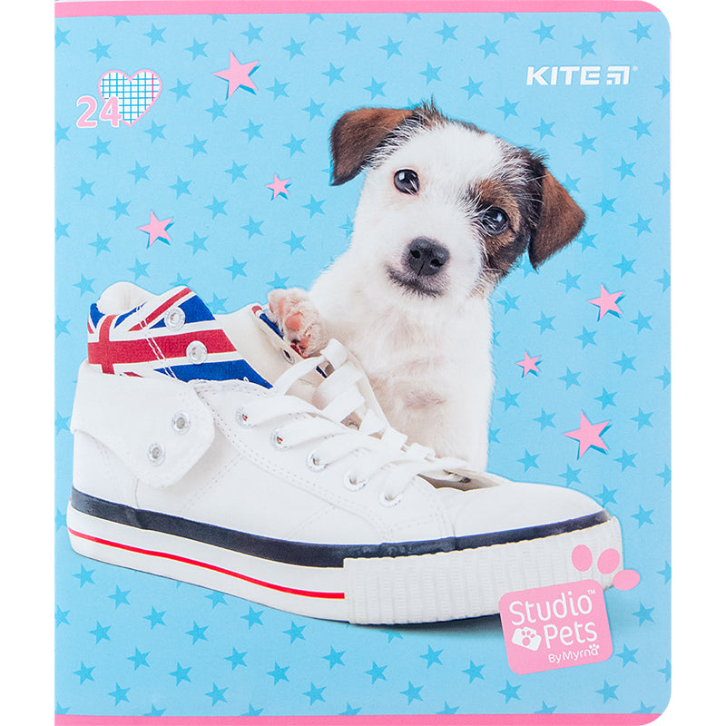 Зошит шкільний Kite Studio Pets SP24-238, 24 аркуша, клітинка