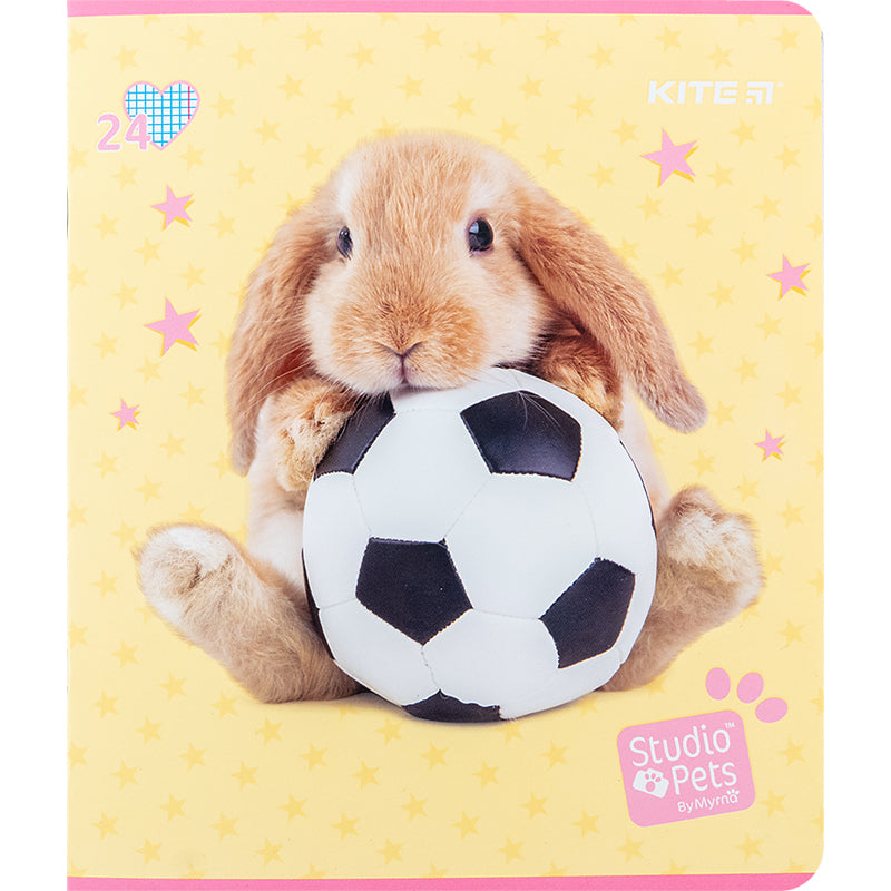 Зошит шкільний Kite Studio Pets SP24-238, 24 аркуша, клітинка