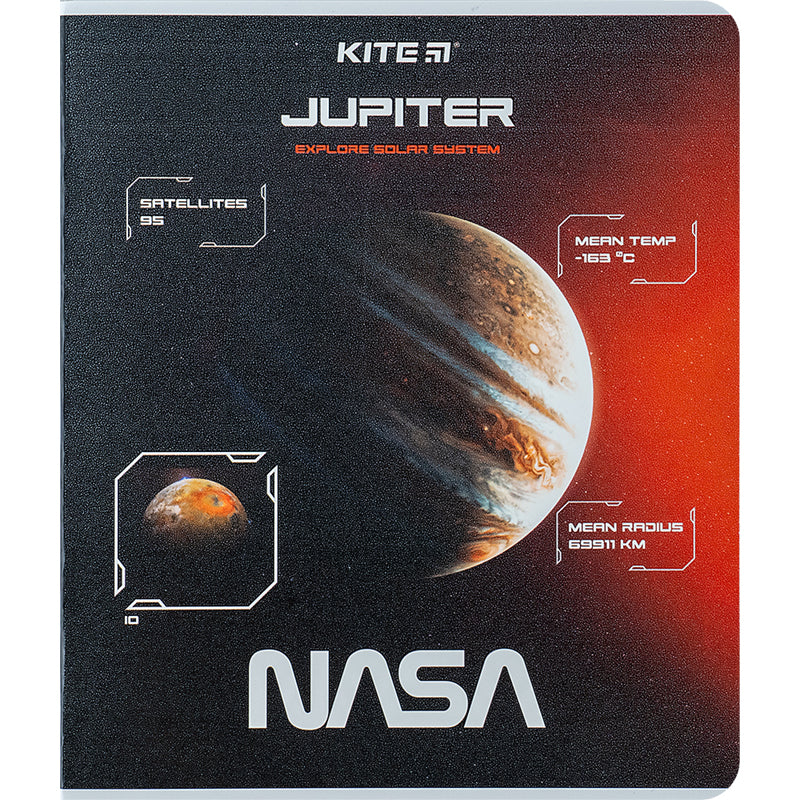 Зошит шкільний Kite NASA NS24-238, 24 аркуша, клітинка