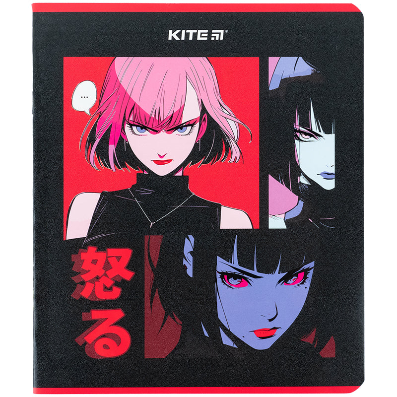 Зошит шкільний Kite Anime K24-259-2, 48 аркушів, клітинка