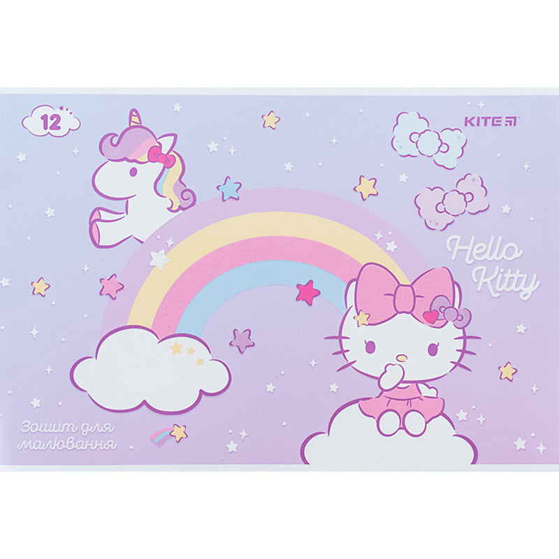 Тетрадь для рисования Kite Hello Kitty HK24-241, 12 листов