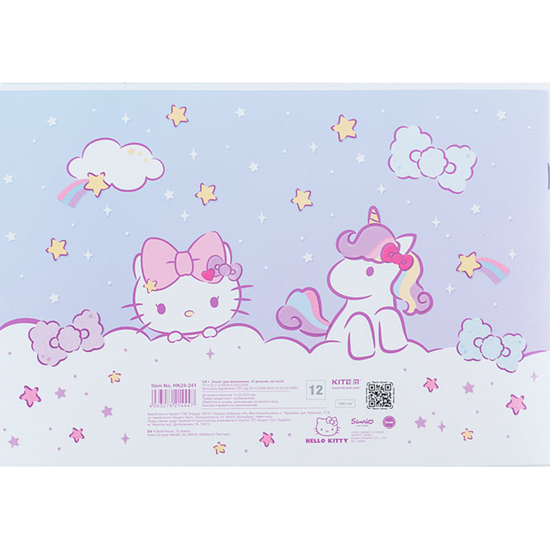 Тетрадь для рисования Kite Hello Kitty HK24-241, 12 листов