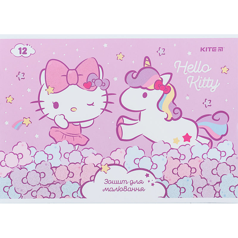 Тетрадь для рисования Kite Hello Kitty HK24-241, 12 листов