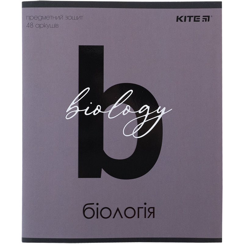 Зошит предметний Kite Letters K24-240-1, 48 аркушів, клітинка, біологія