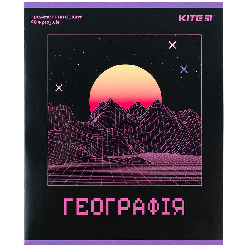 Зошит предметний Kite Neo K24-240-13, 48 аркушів, клітинка, географія