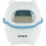 Настольный контейнер для мусора Kite K24-009-6, бело-голубой Настольный контейнер для мусора Kite K24-009-6, бело-голубой