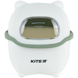 Настольный контейнер для мусора Kite K24-009-7, бело-зеленый Настольный контейнер для мусора Kite K24-009-7, бело-зеленый