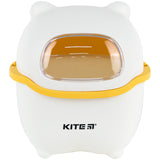 Настольный контейнер для мусора Kite K24-009-8, бело-оранжевый Настольный контейнер для мусора Kite K24-009-8, бело-оранжевый
