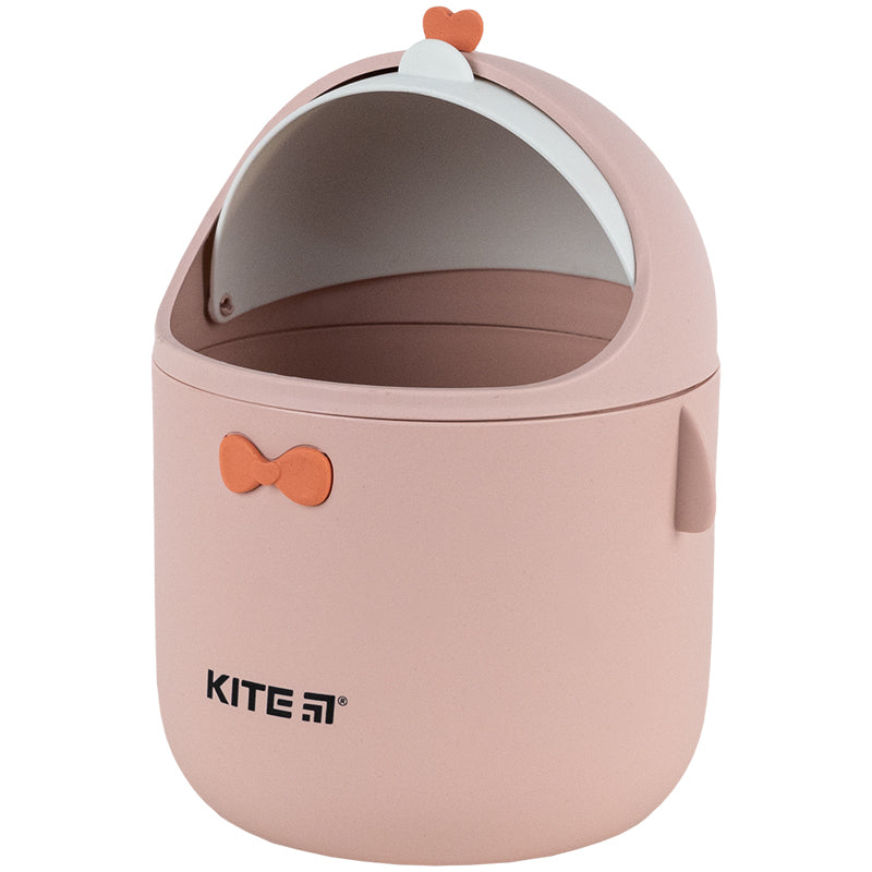 Настольный контейнер для мусора Kite K24-010-2, персиковый