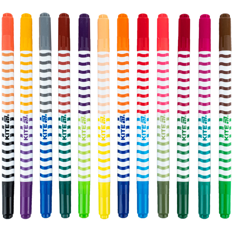 Фломастери двосторонні Kite Creative K-1151, 12 шт.