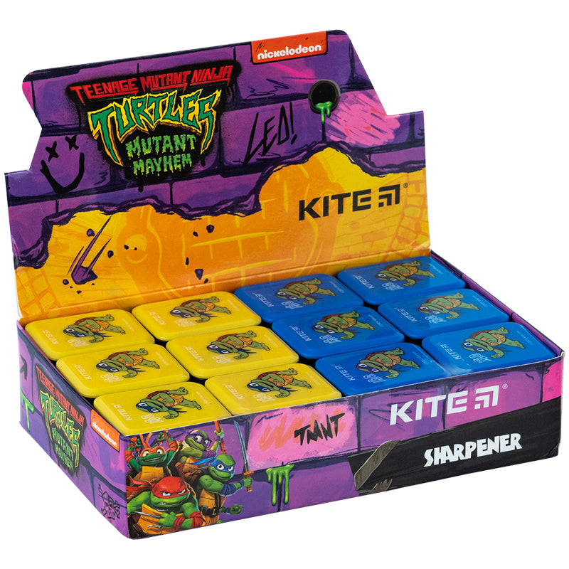 Точилка з контейнером прямокутна Kite Ninja Turtles NT24-116