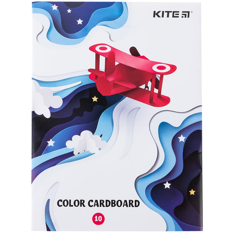 Картон кольоровий односторонній Kite K24-1257, А5