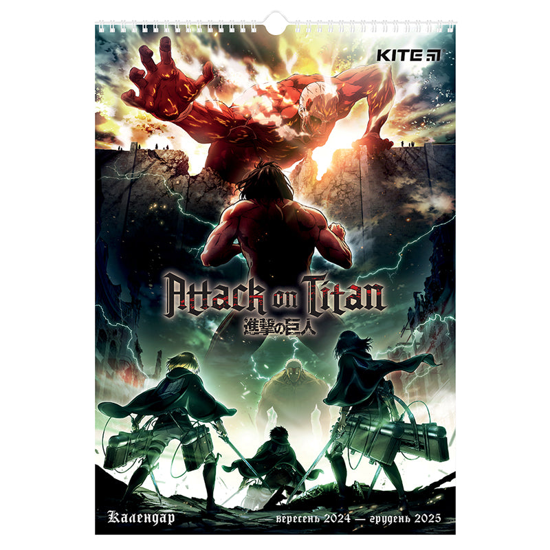 Календар-планер настінний Kite Attack on Titan AT24-440 на 2024-2025 р.