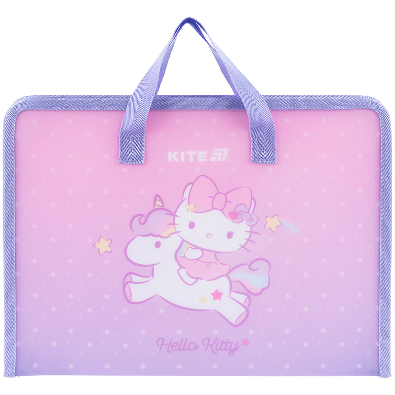 Папка-портфель на блискавці Kite Hello Kitty HK25-202-1, 1 відділення, A4