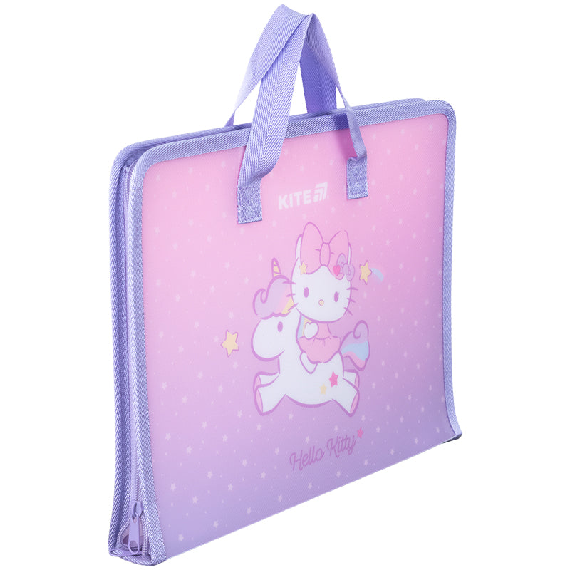 Папка-портфель на блискавці Kite Hello Kitty HK25-202-1, 1 відділення, A4