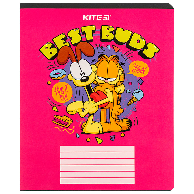 Зошит шкільний Kite Garfield GF24-236, 18 аркушів, клітинка