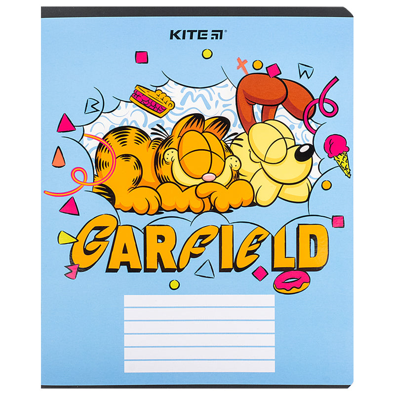 Зошит шкільний Kite Garfield GF24-236, 18 аркушів, клітинка