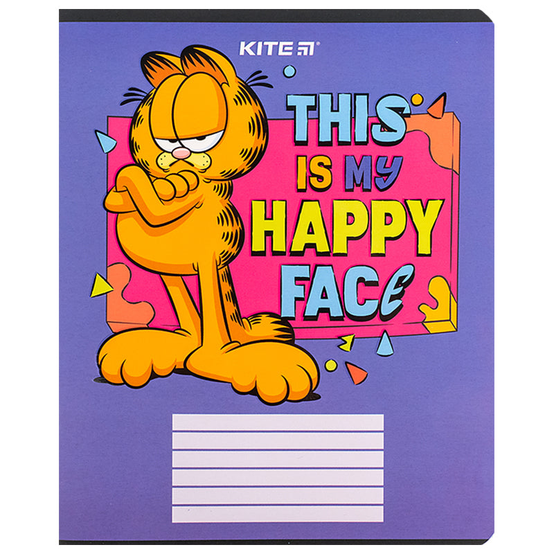 Зошит шкільний Kite Garfield GF24-236, 18 аркушів, клітинка