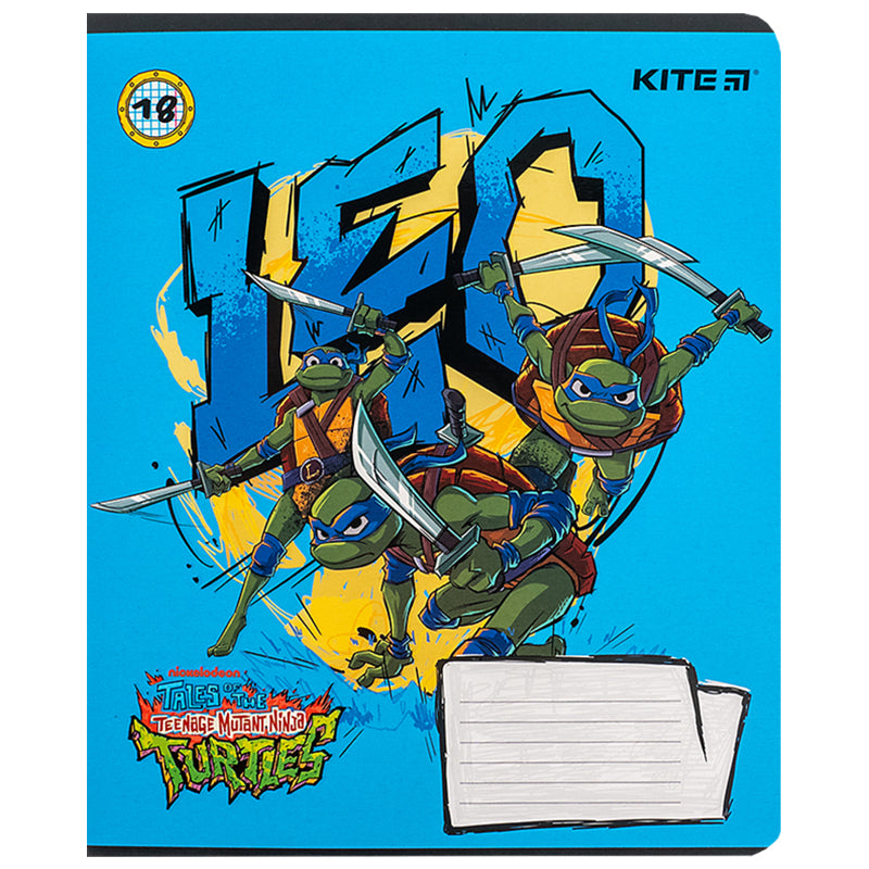 Тетрадь школьная Kite Ninja Turtles NT24-236, 18 листов, клетка