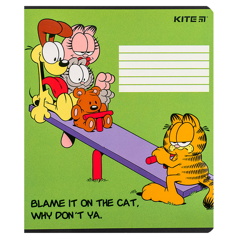 Зошит шкільний Kite Garfield GF24-237, 18 аркушів, лінія