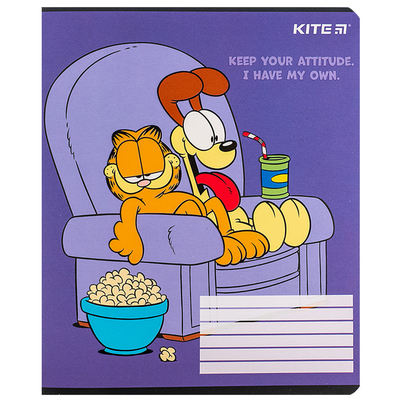 Зошит шкільний Kite Garfield GF24-237, 18 аркушів, лінія