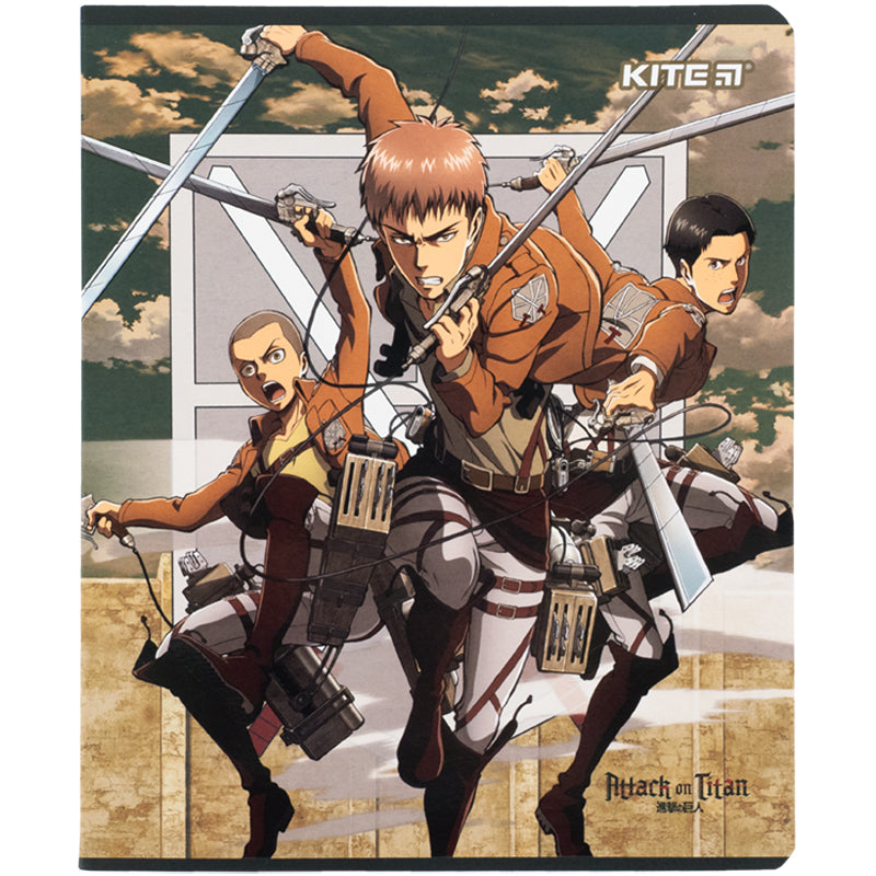 Зошит шкільний Kite Attack on Titan AT24-238, 24 аркуша, клітинка