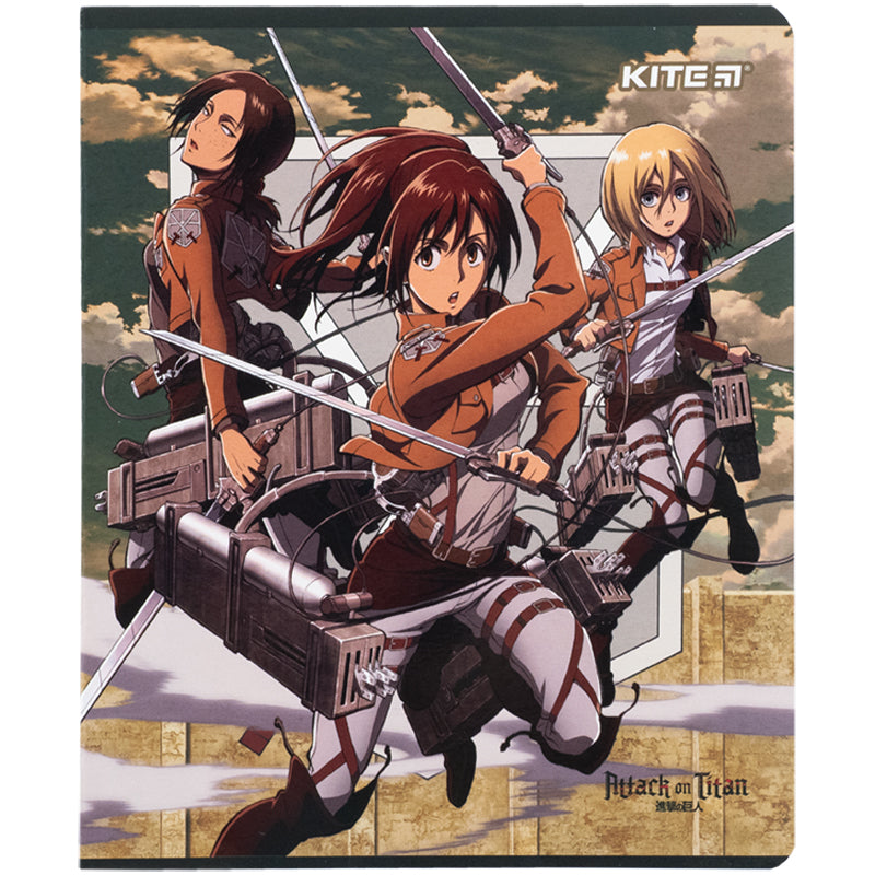 Зошит шкільний Kite Attack on Titan AT24-238, 24 аркуша, клітинка