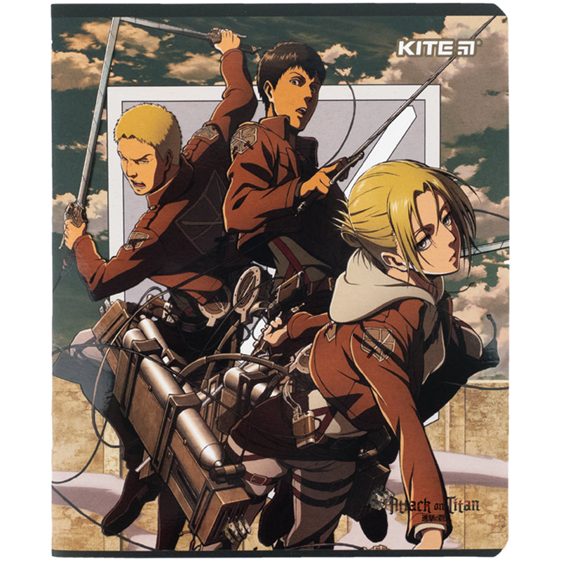 Зошит шкільний Kite Attack on Titan AT24-238, 24 аркуша, клітинка