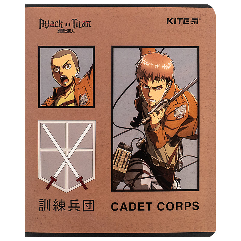 Зошит шкільний Kite Attack on Titan AT24-239, 24 аркуша, лінія