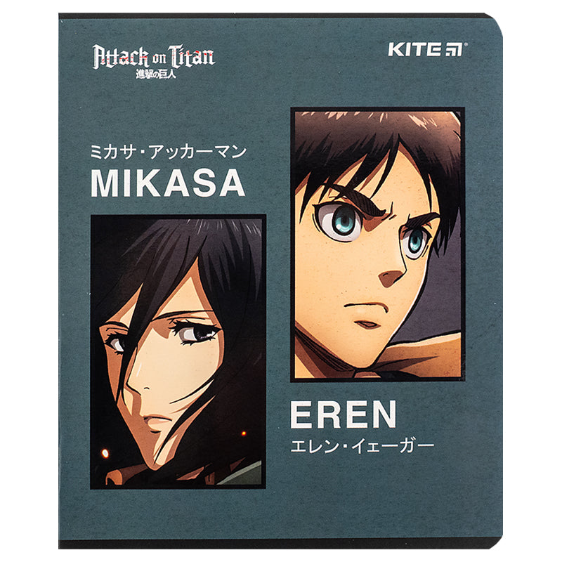 Зошит шкільний Kite Attack on Titan AT24-239, 24 аркуша, лінія