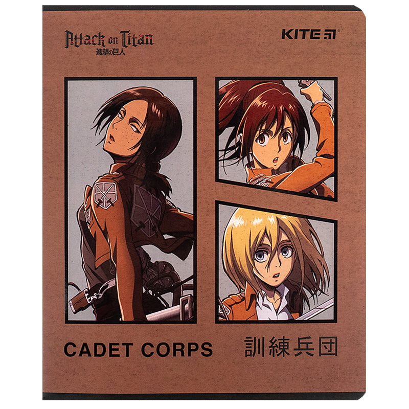 Зошит шкільний Kite Attack on Titan AT24-239, 24 аркуша, лінія