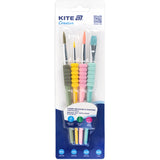 Набір пензлів з грипом Kite Creative K-334-2 (синтетика круглі 2, 6, 10, плаский 12) Набір пензлів з грипом Kite Creative K-334-2 (синтетика круглі 2, 6, 10, плаский 12)