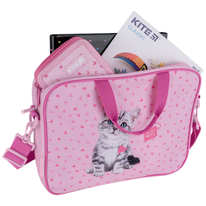 Школьная текстильная сумка Kite Studio Pets SP25-589-1
