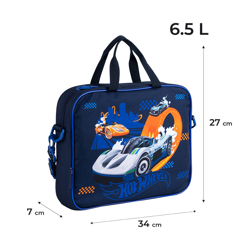 Школьная текстильная сумка Kite Hot Wheels HW25-589