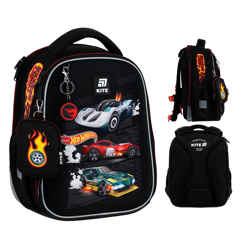 Рюкзак школьный каркасный Hot Wheels HW25-555S