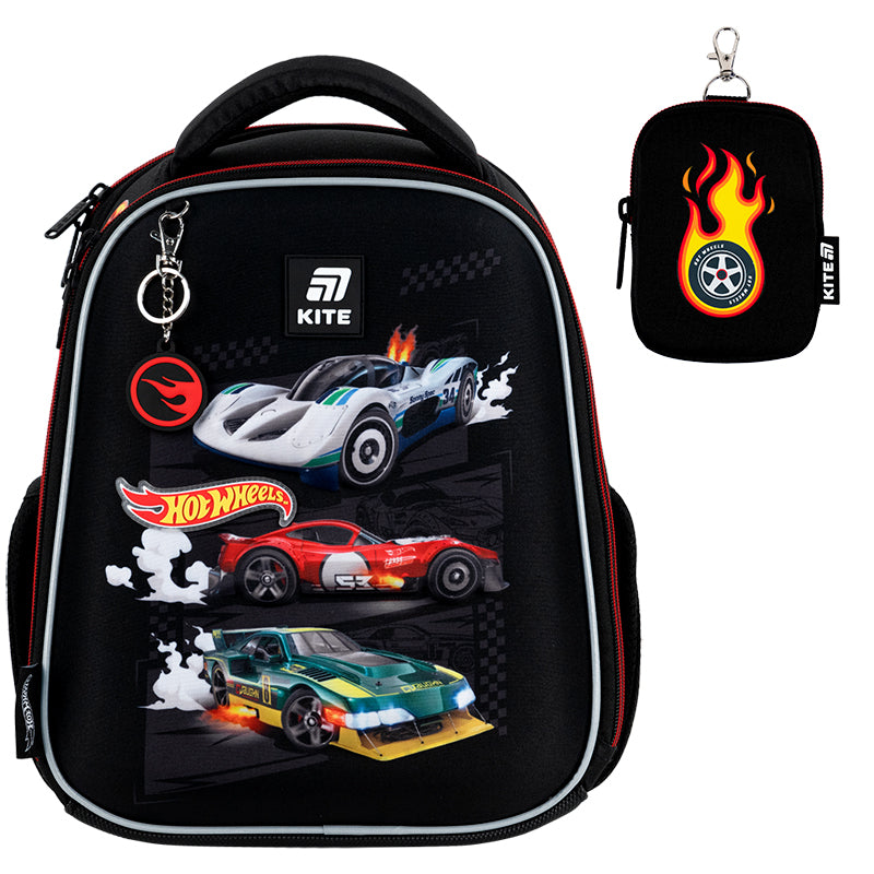 Рюкзак школьный каркасный Hot Wheels HW25-555S