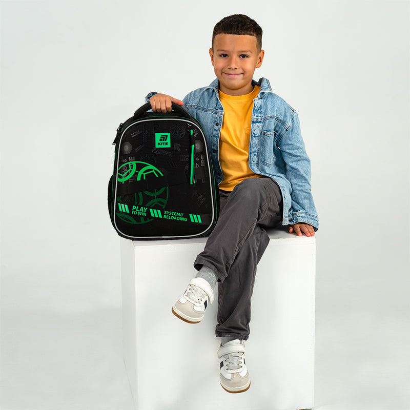 Рюкзак школьный каркасный Play&Win K25-555S-2