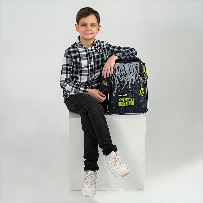 Рюкзак школьный каркасный Street Style K25-531M-4