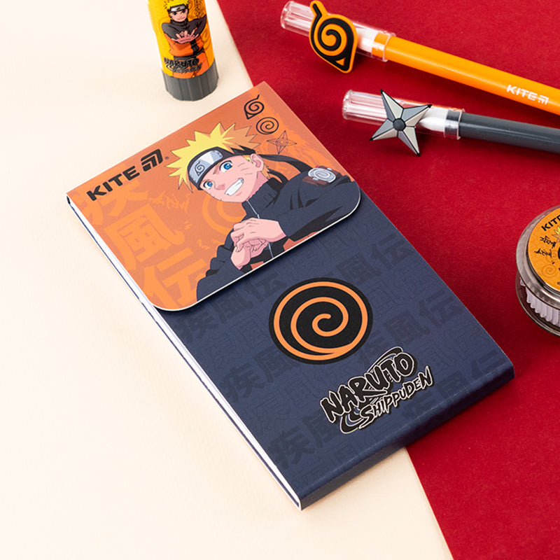 Блокнот на магніті Kite Naruto NR24-092, 60 аркушів, клітинка