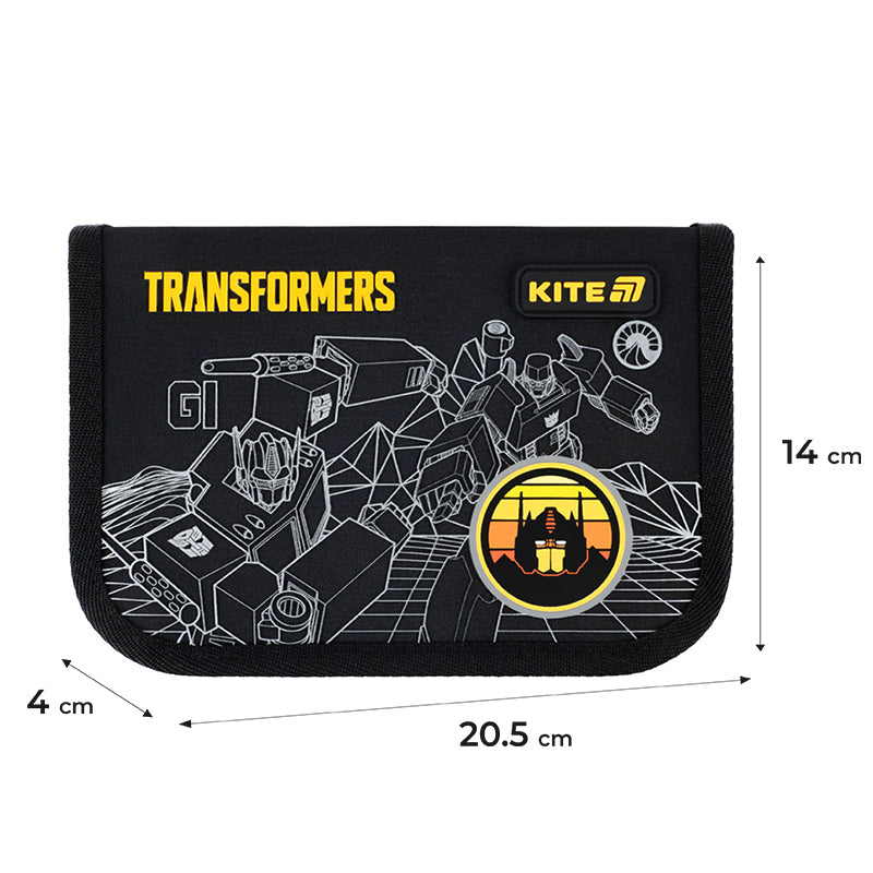 Пенал без наполнения Kite Transformers Generations TF25-621, 1 отделение, 1 отворот