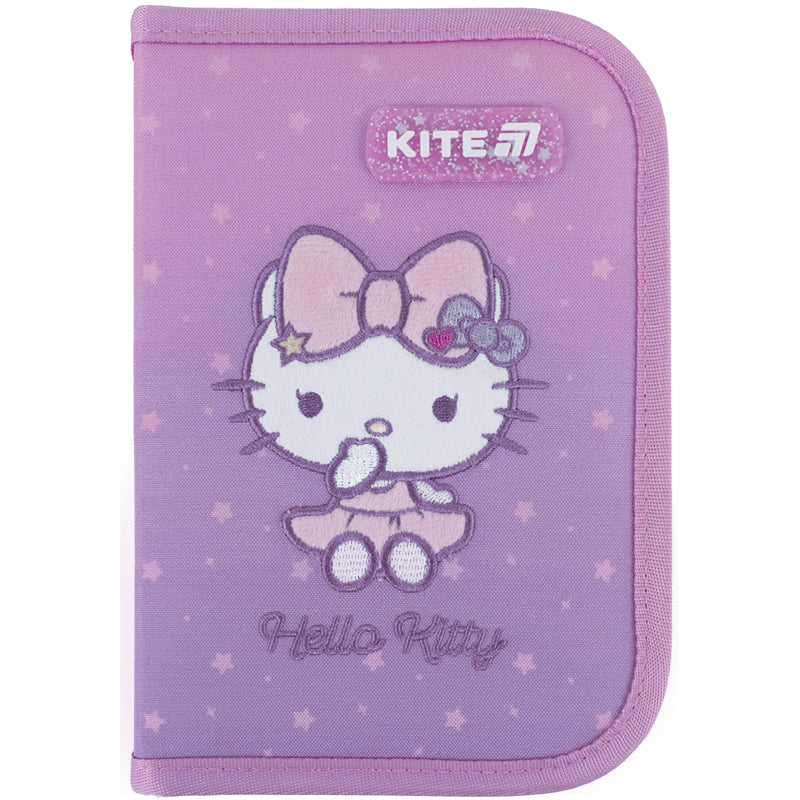 Пенал без наполнения Kite Hello Kitty HK25-621, 1 отделение, 1 отворот