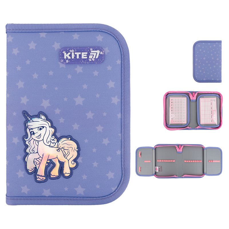 Пенал без наполнения Kite My Little Pony LP25-622, 1 отделение, 2 отворот