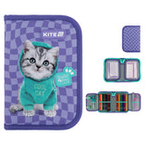 Пенал с наполнением Kite Studio Pets SP25-622H-2, 1 отделение, 2 отвоврота Пенал с наполнением Kite Studio Pets SP25-622H-2, 1 отделение, 2 отвоврота