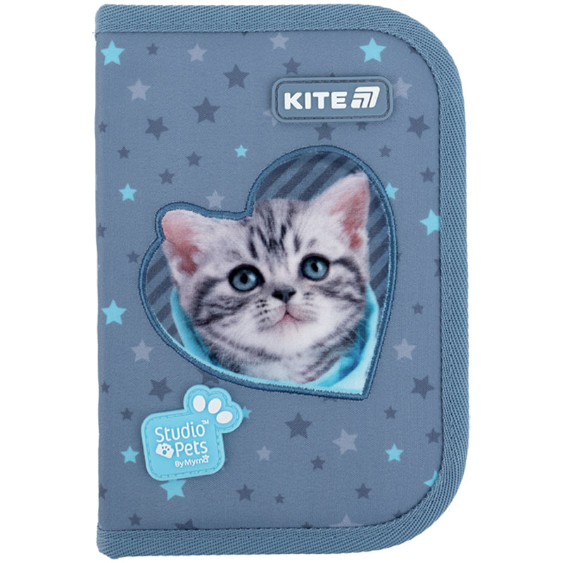 Пенал с наполнением Kite Studio Pets SP25-622H-3, 1 отделение, 2 отвоврота