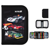 Пенал с наполнением Kite Hot Wheels HW25-622H-1, 1 отделение, 2 отвоврота Пенал с наполнением Kite Hot Wheels HW25-622H-1, 1 отделение, 2 отвоврота