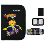 Пенал с наполнением Kite Hot Wheels Skate HW25-622H-2, 1 отделение, 2 отвоврота Пенал с наполнением Kite Hot Wheels Skate HW25-622H-2, 1 отделение, 2 отвоврота