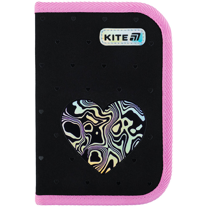Пенал с наполнением Kite Love is K25-622H-3, 1 отделение, 2 отвоврота